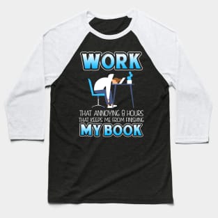 Funny Book Lover Gift Baseball T-Shirt